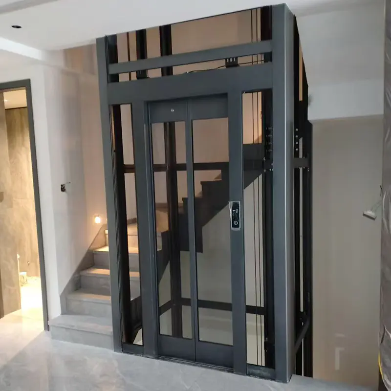 Magaan na aluminum profile elevator shaft para sa mga home villa